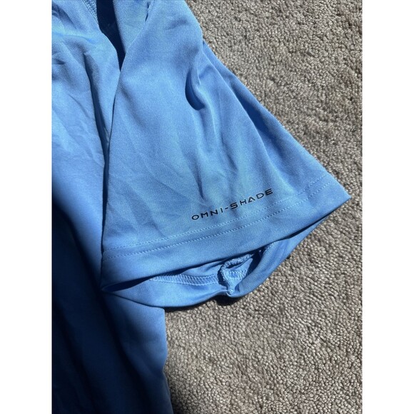 Columbia PFG Men’s Large “Performance Fishing Gear” Graphic Shirt Blue FM6093 - Picture 3 of 6